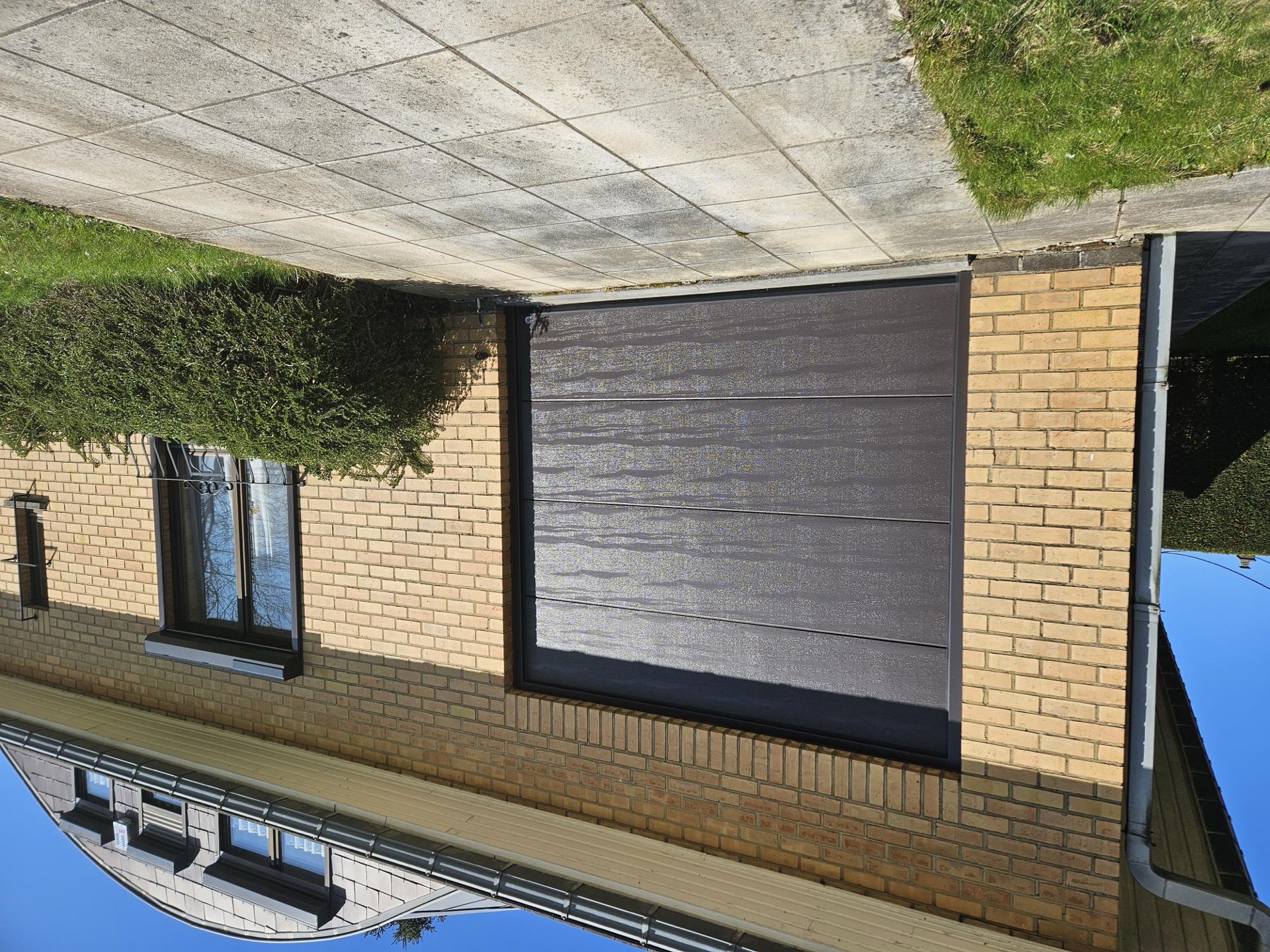 Porte de garage woodgrain